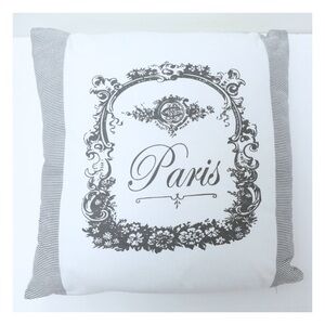 Paris Cushion pillow vintage retro print home decor cottagecore provance accent